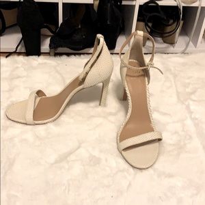 Alligator Scale Ankle Strap Heels